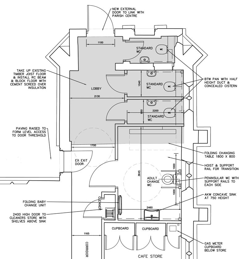 Changing Places accessible toilet Church for Everyone