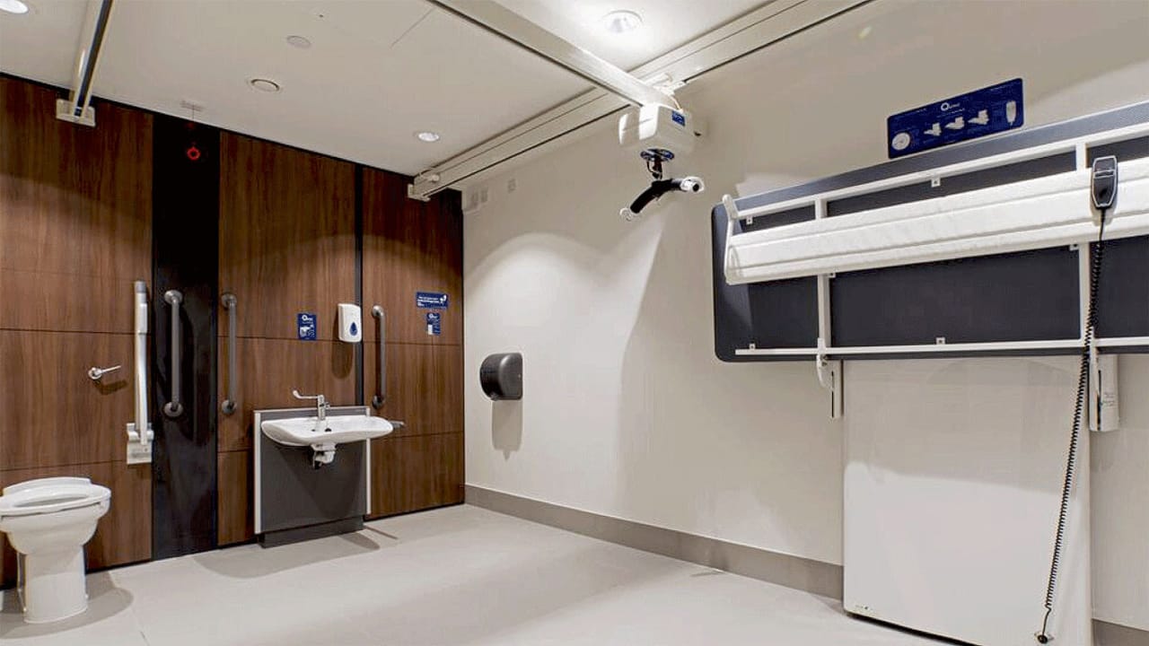 View of an accessible toilet
